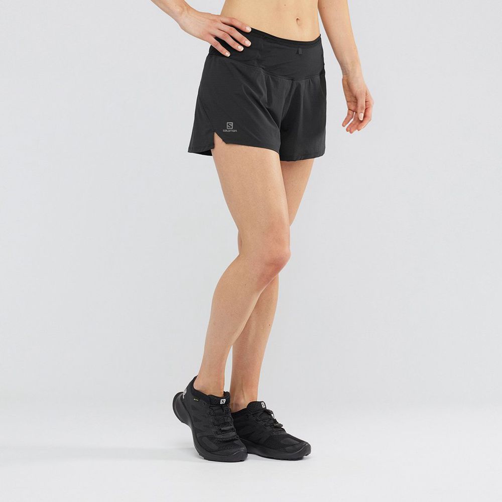 Salomon Israel SENSE - Womens Shorts - Black (TAYC-76082)